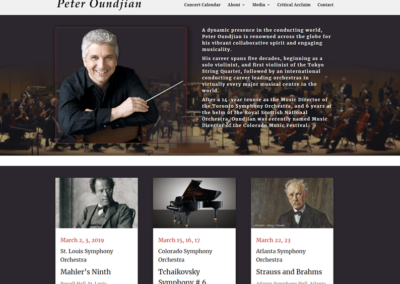 Peter Oundjian, Conductor